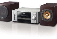 Nuovo sistema JVC micro DVD Wood Cone