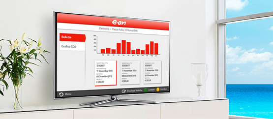 Con E.ON consumi sotto controllo sul tuo smart Tv