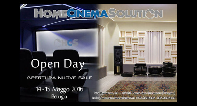 Perugia, sabato 14 Home Cinema Solution riapre al pubblico