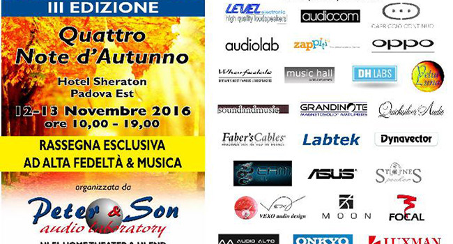 A Padova le Quattro note d’autunno