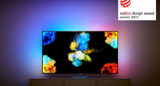 Al TV Philips Serie 9002 il riconoscimento Red Dot Design Award 2017
