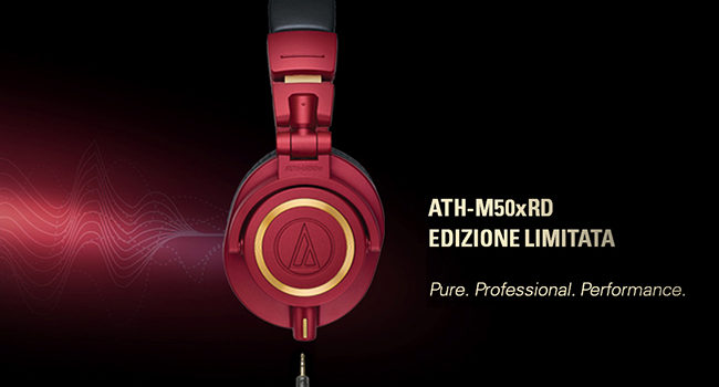Red&Gold è la raffinata Limited Edition delle Audio-Technica ATH-M50x