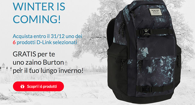 D-Link 4 Me Winter Edition: zaino in regalo per chi compra D-Link