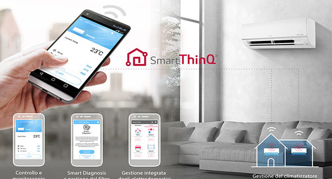 Con LG Libero Plus R32 e Smart ThinQ, la temperatura è sempre sotto controllo
