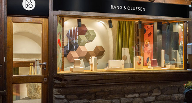 Bang&Olufsen, inaugurato a Courmayeur il primo pop-up store