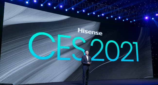 A CES 2021 Hisense punta sulla linea dei TriChroma Laser TV