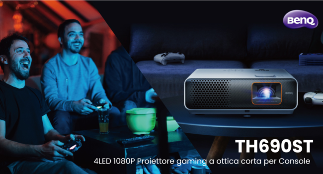 Giochi immersivi su console in formato XXL  col nuovo vpr gaming BenQ 4LED